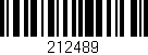 Código de barras (EAN, GTIN, SKU, ISBN): '212489'