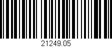 Código de barras (EAN, GTIN, SKU, ISBN): '21249.05'