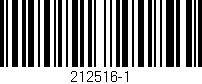 Código de barras (EAN, GTIN, SKU, ISBN): '212516-1'