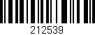 Código de barras (EAN, GTIN, SKU, ISBN): '212539'