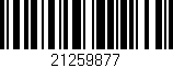 Código de barras (EAN, GTIN, SKU, ISBN): '21259877'