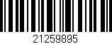 Código de barras (EAN, GTIN, SKU, ISBN): '21259895'