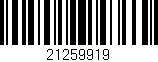 Código de barras (EAN, GTIN, SKU, ISBN): '21259919'