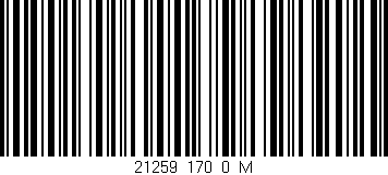Código de barras (EAN, GTIN, SKU, ISBN): '21259_170_0_M'