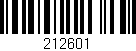 Código de barras (EAN, GTIN, SKU, ISBN): '212601'
