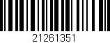 Código de barras (EAN, GTIN, SKU, ISBN): '21261351'