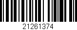 Código de barras (EAN, GTIN, SKU, ISBN): '21261374'