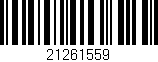 Código de barras (EAN, GTIN, SKU, ISBN): '21261559'