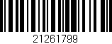Código de barras (EAN, GTIN, SKU, ISBN): '21261799'
