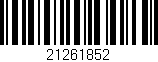 Código de barras (EAN, GTIN, SKU, ISBN): '21261852'