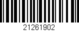 Código de barras (EAN, GTIN, SKU, ISBN): '21261902'