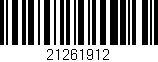 Código de barras (EAN, GTIN, SKU, ISBN): '21261912'
