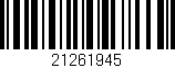 Código de barras (EAN, GTIN, SKU, ISBN): '21261945'