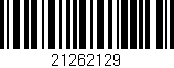 Código de barras (EAN, GTIN, SKU, ISBN): '21262129'