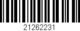 Código de barras (EAN, GTIN, SKU, ISBN): '21262231'
