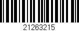 Código de barras (EAN, GTIN, SKU, ISBN): '21263215'