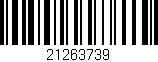 Código de barras (EAN, GTIN, SKU, ISBN): '21263739'