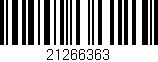 Código de barras (EAN, GTIN, SKU, ISBN): '21266363'