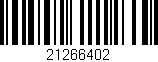 Código de barras (EAN, GTIN, SKU, ISBN): '21266402'