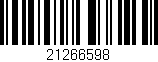 Código de barras (EAN, GTIN, SKU, ISBN): '21266598'