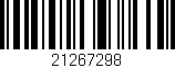 Código de barras (EAN, GTIN, SKU, ISBN): '21267298'