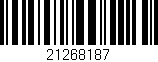 Código de barras (EAN, GTIN, SKU, ISBN): '21268187'