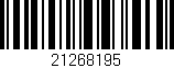 Código de barras (EAN, GTIN, SKU, ISBN): '21268195'