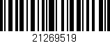 Código de barras (EAN, GTIN, SKU, ISBN): '21269519'