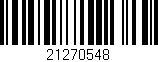 Código de barras (EAN, GTIN, SKU, ISBN): '21270548'
