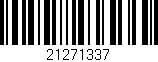 Código de barras (EAN, GTIN, SKU, ISBN): '21271337'