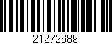 Código de barras (EAN, GTIN, SKU, ISBN): '21272689'