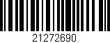 Código de barras (EAN, GTIN, SKU, ISBN): '21272690'