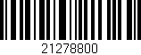 Código de barras (EAN, GTIN, SKU, ISBN): '21278800'