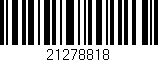 Código de barras (EAN, GTIN, SKU, ISBN): '21278818'