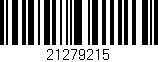 Código de barras (EAN, GTIN, SKU, ISBN): '21279215'