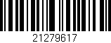 Código de barras (EAN, GTIN, SKU, ISBN): '21279617'