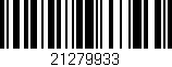Código de barras (EAN, GTIN, SKU, ISBN): '21279933'
