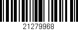 Código de barras (EAN, GTIN, SKU, ISBN): '21279968'