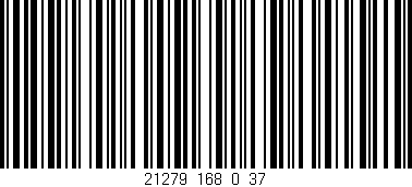 Código de barras (EAN, GTIN, SKU, ISBN): '21279_168_0_37'