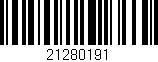 Código de barras (EAN, GTIN, SKU, ISBN): '21280191'