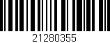 Código de barras (EAN, GTIN, SKU, ISBN): '21280355'