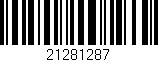 Código de barras (EAN, GTIN, SKU, ISBN): '21281287'