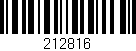 Código de barras (EAN, GTIN, SKU, ISBN): '212816'