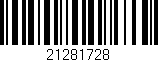 Código de barras (EAN, GTIN, SKU, ISBN): '21281728'