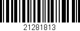 Código de barras (EAN, GTIN, SKU, ISBN): '21281813'