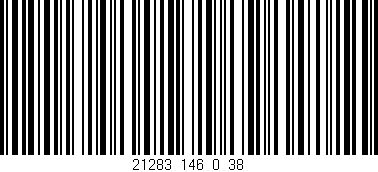 Código de barras (EAN, GTIN, SKU, ISBN): '21283_146_0_38'
