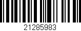 Código de barras (EAN, GTIN, SKU, ISBN): '21285983'
