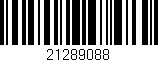 Código de barras (EAN, GTIN, SKU, ISBN): '21289088'