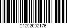 Código de barras (EAN, GTIN, SKU, ISBN): '21292002176'