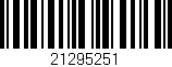 Código de barras (EAN, GTIN, SKU, ISBN): '21295251'